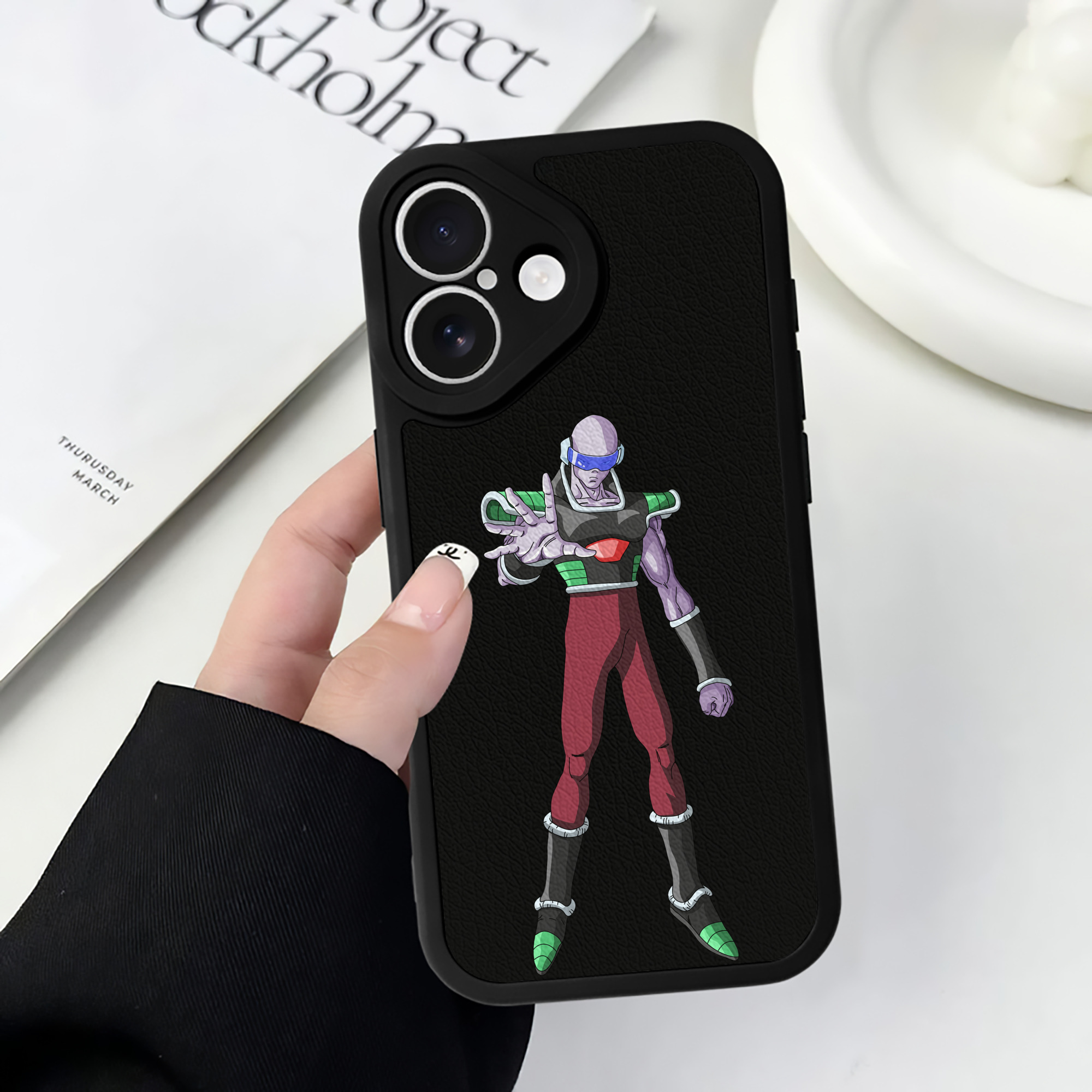 （画像用） ドラゴンボール DRAGON BALL 【iPhone 16シリーズ対応】シリコンスマホケース（レザー調） 材質：シリコン